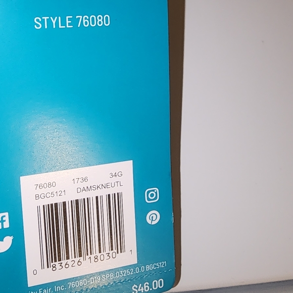 Vanity Fair Full Figure Beauty Back Smoother Bra 34G NWT - Picture 10 of 12